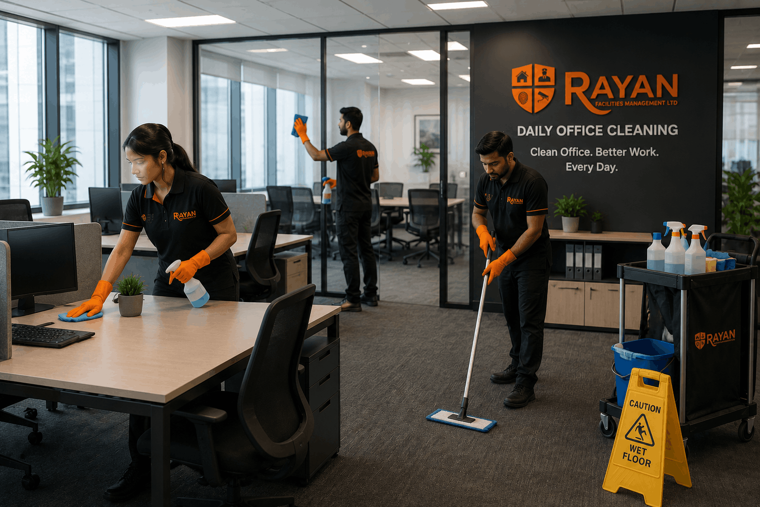 daily office cleaning rayan